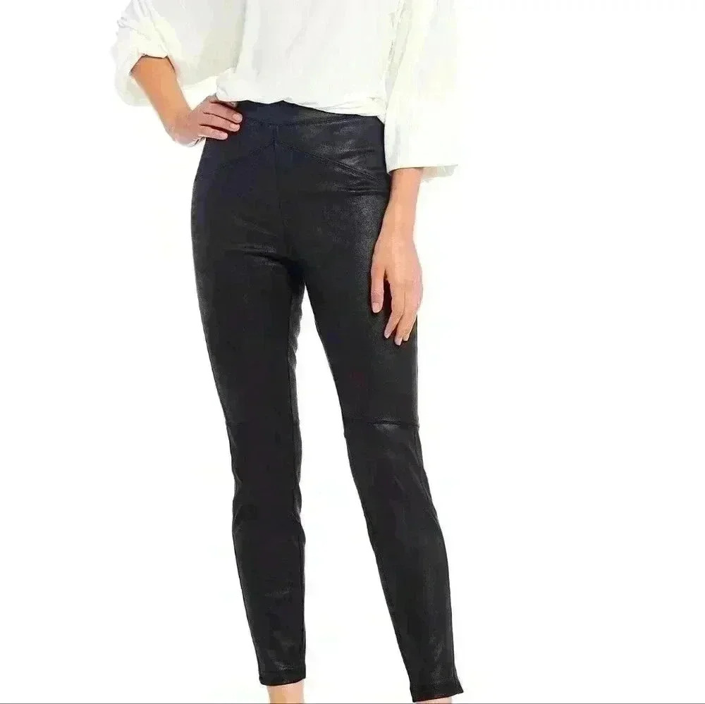 Free People Midnight Black Vegan Suede Leggings